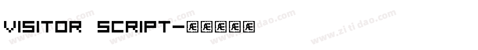 Visitor Script字体转换